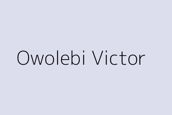 Owolebi Victor